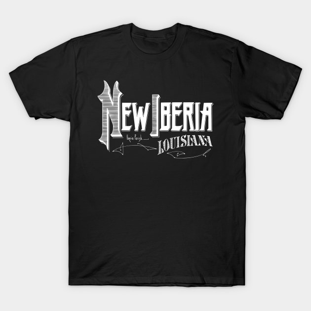 Vintage New Iberia, LA T-Shirt by DonDota